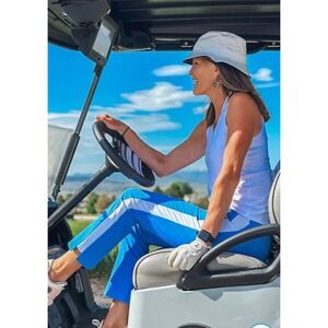 Golftini Ankle Pant -Zoo Blue Size Medium‎